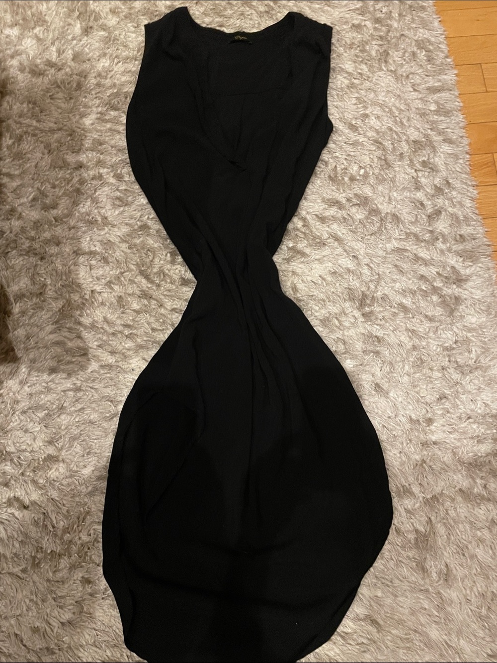 Cupio Black Sleeveless Midi Dress